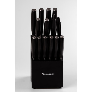 Набір кухонних ножів 14 предметів Чорний - Інтернет-магазин спільних покупок ToGether