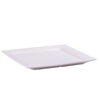 Тарілка підставна квадратна з порцеляни 21.5 см велика біла плоска тарілка - Інтернет-магазин спільних покупок ToGether