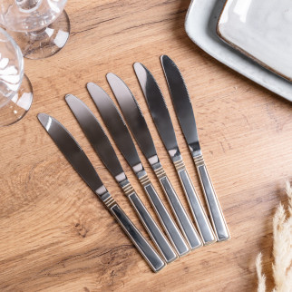 Набір столових ножів 6 шт нержавіюча сталь гальванічне покриття - Інтернет-магазин спільних покупок ToGether