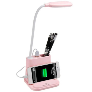 Настільний світильник usb з тримачем для телефону Multifunctional desk lamp 1200mah Рожева - Інтернет-магазин спільних покупок ToGether