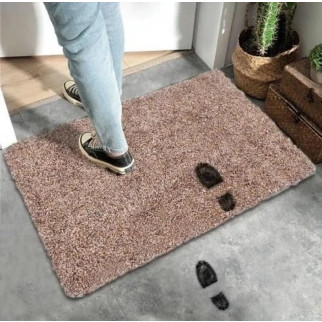 Суперпоглинаючий килимок для передпокою та ванної кімнати Super Clean Mat Brown - Інтернет-магазин спільних покупок ToGether