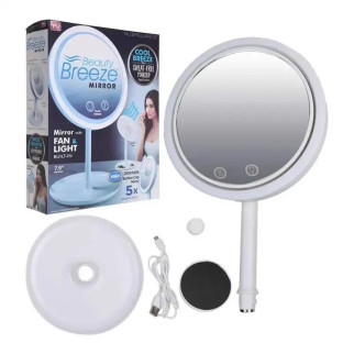 Дзеркало з LED підсвічуванням кругле LED FAN MIRROR з вентилятором - Інтернет-магазин спільних покупок ToGether
