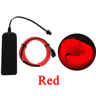 Світлодіодна стрічка RESTEQ червоний дріт 3м LED неонове світло з контролером - Інтернет-магазин спільних покупок ToGether