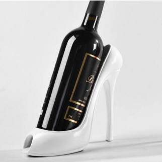 Креативна підставка тримач для вина у вигляді туфлі на високих підборах RESTEQ, білий - Інтернет-магазин спільних покупок ToGether