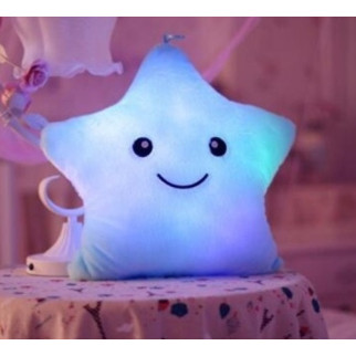 Подушка Зірочка з підсвічуванням RESTEQ, М'яка іграшка зірка, що світиться блакитна - Інтернет-магазин спільних покупок ToGether