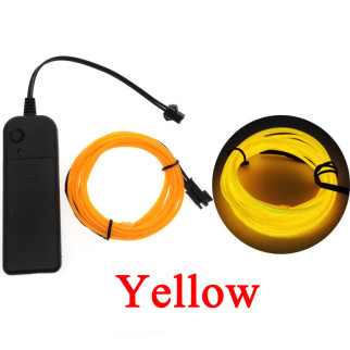 Світлодіодна стрічка RESTEQ жовтий провід 5м LED неонове світло з контролером - Інтернет-магазин спільних покупок ToGether