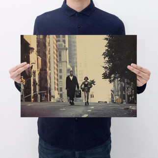 Ретро плакат Leon RESTEQ із щільного крафтового паперу 50.5x35cm. Постер Леон кілер і Матільда - Інтернет-магазин спільних покупок ToGether