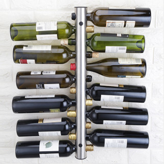 Полиця для винних пляшок із кріпленням на стіну на 12 пляшок 62х5х5 см. Підставка для пляшок тримач - Інтернет-магазин спільних покупок ToGether