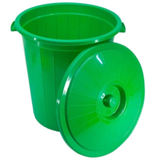 Бак із кришкою 45л d-430 h-450 колір зелений ГОРИЗОНТ - Інтернет-магазин спільних покупок ToGether