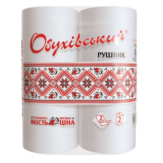 Рушник паперовий Обухівський 2шари (2рулони) - Інтернет-магазин спільних покупок ToGether