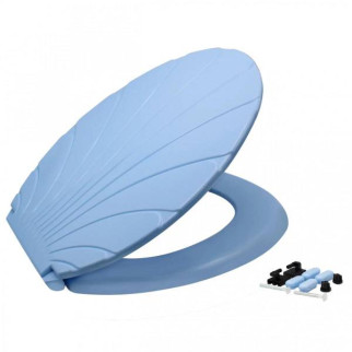 Кришка для унітазу пластикова черепашка, колір блакитний - Інтернет-магазин спільних покупок ToGether