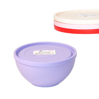 Миска харчова пластикова 1,4л з кришкою кольорова ZAMBAK PLASTIK - Інтернет-магазин спільних покупок ToGether