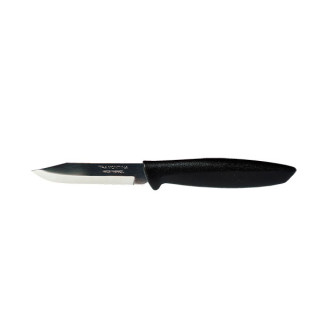 Ніж кухонний Tramontina PLENUS лезо 7,6 cм, чорна. біла ручка пластик, Оригінал (овочевий) - Інтернет-магазин спільних покупок ToGether