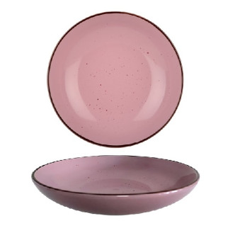 Тарілка керамічна 20см супова, TERRA пудрово-рожева LIMITED EDITION - Інтернет-магазин спільних покупок ToGether