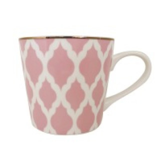 Чашка порцелянова 410мл, DOMINO рожевий LIMITED EDITION - Інтернет-магазин спільних покупок ToGether
