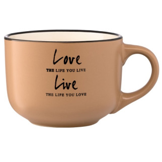 Чашка кераміка 550мл Way of life світло-коричнева Ardesto - Інтернет-магазин спільних покупок ToGether