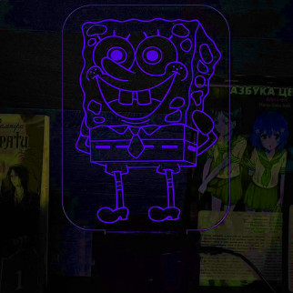 Акриловий світильник-нічник Губка Боб синій tty-n000128 - Інтернет-магазин спільних покупок ToGether