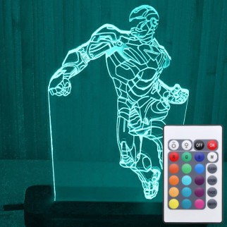 Акриловий світильник-нічник з пультом 16 кольорів Залізна Людина tty-n000032 - Інтернет-магазин спільних покупок ToGether