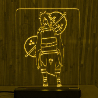 Акриловий світильник-нічник Учіха Мадара (Uchiha Madara) жовтий tty-n000049 - Інтернет-магазин спільних покупок ToGether