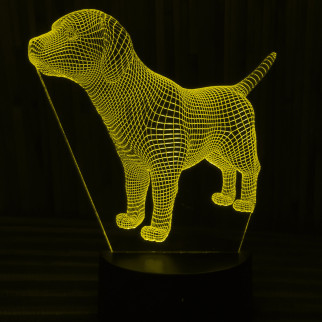 Акриловий світильник-нічник собака жовтий tty-n000062 - Інтернет-магазин спільних покупок ToGether