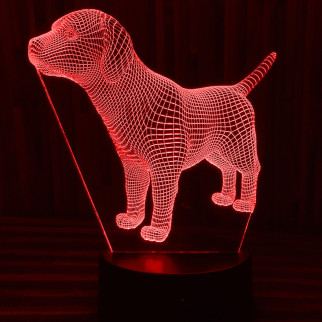 Акриловий світильник-нічник собака червоний tty-n000063 - Інтернет-магазин спільних покупок ToGether