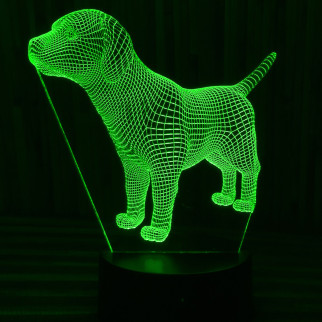 Акриловий світильник-нічник собака зелений tty-n000061 - Інтернет-магазин спільних покупок ToGether
