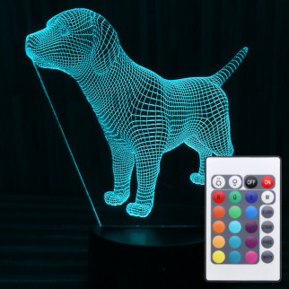 Акриловий світильник-нічник з пультом 16 кольорів собака tty-n000066 - Інтернет-магазин спільних покупок ToGether