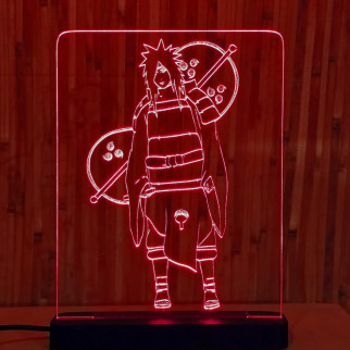 Акриловий світильник-нічник Учіха Мадара (Uchiha Madara) червоний tty-n000074 - Інтернет-магазин спільних покупок ToGether