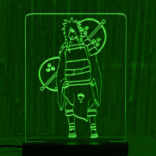 Акриловий світильник-нічник Учіха Мадара (Uchiha Madara) зелений tty-n000075 - Інтернет-магазин спільних покупок ToGether