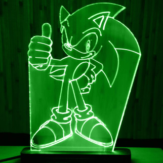 Акриловий світильник-нічник Сонік 2 зелений tty-n000101 - Інтернет-магазин спільних покупок ToGether