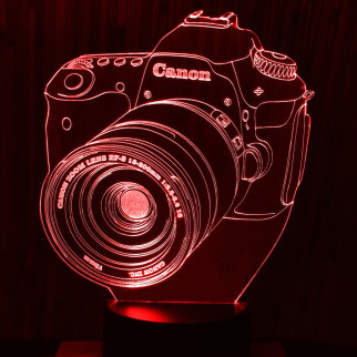 Акриловий світильник-нічник фотоапарат червоний tty-n000107 - Інтернет-магазин спільних покупок ToGether