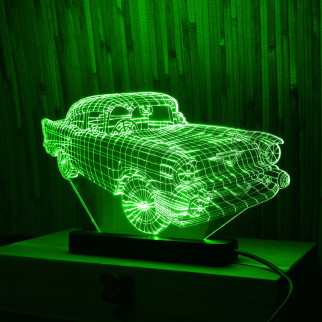 Акриловий світильник-нічник Машина зелений tty-n000006 - Інтернет-магазин спільних покупок ToGether