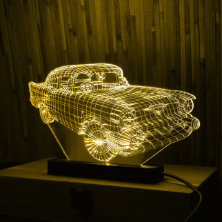 Акриловий світильник-нічник Машина жовтий tty-n000112 - Інтернет-магазин спільних покупок ToGether