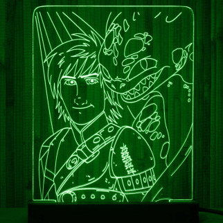Акриловий світильник-нічник Приборкати Дракона зелений tty-n000117 - Інтернет-магазин спільних покупок ToGether