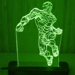 Акриловий світильник-нічник Залізна Людина зелений tty-n000124 - Інтернет-магазин спільних покупок ToGether