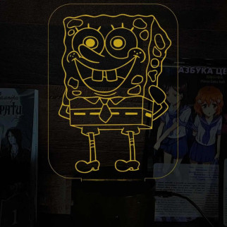 Акриловий світильник-нічник Губка Боб жовтий tty-n000010 - Інтернет-магазин спільних покупок ToGether