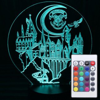 Акриловий світильник-нічник з пультом 16 кольорів Хогвартс tty-n000174 - Інтернет-магазин спільних покупок ToGether