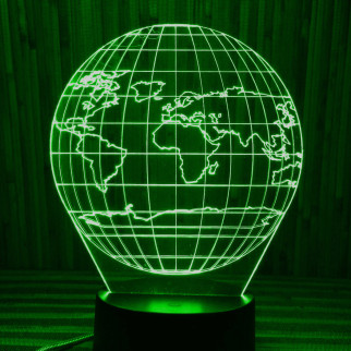 Акриловий світильник-нічник земля зелений tty-n000184 - Інтернет-магазин спільних покупок ToGether