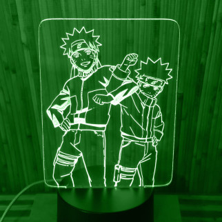 Акриловий світильник-нічник Наруто 3 зелений tty-n000194 - Інтернет-магазин спільних покупок ToGether