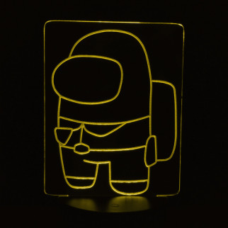 Акриловий світильник-нічник Among Us жовтий tty-n000224 - Інтернет-магазин спільних покупок ToGether