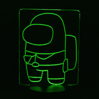 Акриловий світильник-нічник Among Us зелений tty-n000225 - Інтернет-магазин спільних покупок ToGether