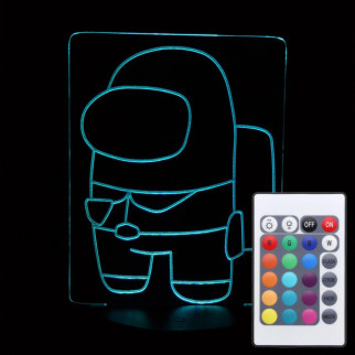 Акриловий світильник-нічник з пультом 16 кольорів Among Us tty-n000264 - Інтернет-магазин спільних покупок ToGether
