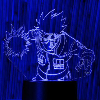 Акриловий світильник-нічник Какаші Хатаке синій tty-n000265 - Інтернет-магазин спільних покупок ToGether