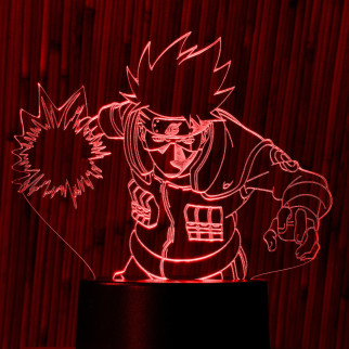 Акриловий світильник-нічник Какаші Хатаке червоний tty-n000267 - Інтернет-магазин спільних покупок ToGether