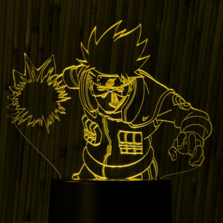 Акриловий світильник-нічник Какаші Хатаке жовтий tty-n000268 - Інтернет-магазин спільних покупок ToGether