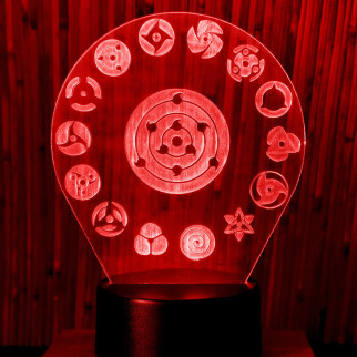 Акриловий світильник-нічник Наруто 7 червоний tty-n000273 - Інтернет-магазин спільних покупок ToGether