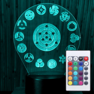 Акриловий світильник-нічник з пультом 16 кольорів Наруто 7 tty-n000276 - Інтернет-магазин спільних покупок ToGether