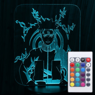 Акриловий світильник-нічник з пультом 16 кольорів Наруто 6 tty-n000282 - Інтернет-магазин спільних покупок ToGether