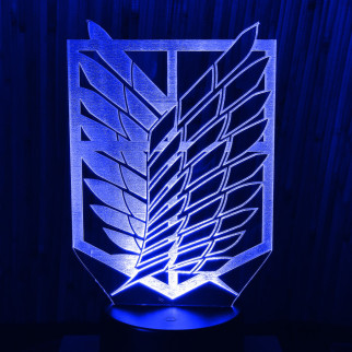 Акриловий світильник-нічник Битва Титанів Крила Свободи синій tty-n000295 - Інтернет-магазин спільних покупок ToGether