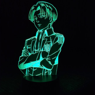Акриловий світильник-нічник Леві Акерман (Levi Ackerman) зелений tty-n000357 - Інтернет-магазин спільних покупок ToGether